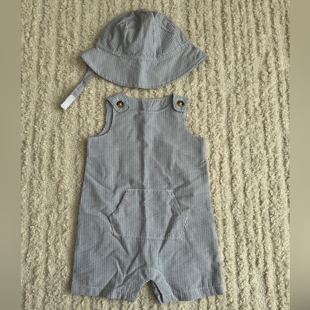 Baby pinstripe romper